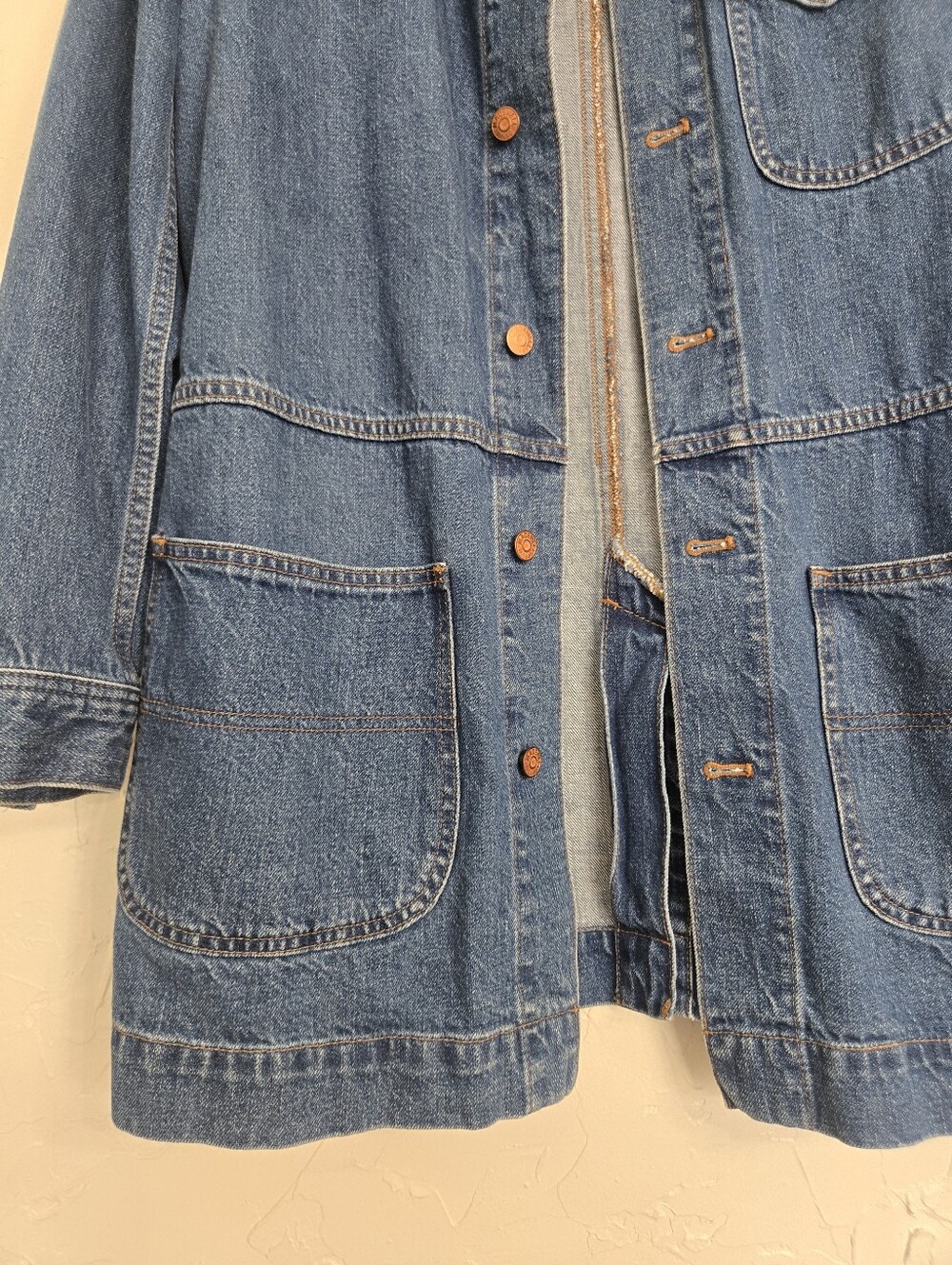 Madewell Oversized Denim Western Chore Coat Jacket, M - Picture 6 of 11